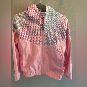 Nike Girls’ Windbreaker Jacket - Pink & Blue - Size 6 (Excellent Condition)